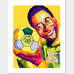 Pele Legend Brazil Football Posters and Art